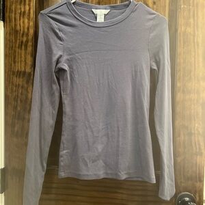 H&M Women's Long Sleeve Top in Lavender